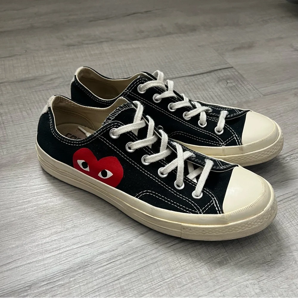COMME DES GARCONS x Converse All Star Chuck Taylor '70 Low-Top Sneakers 8